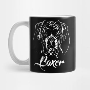 Funny Proud Boxer dog portrait Mug